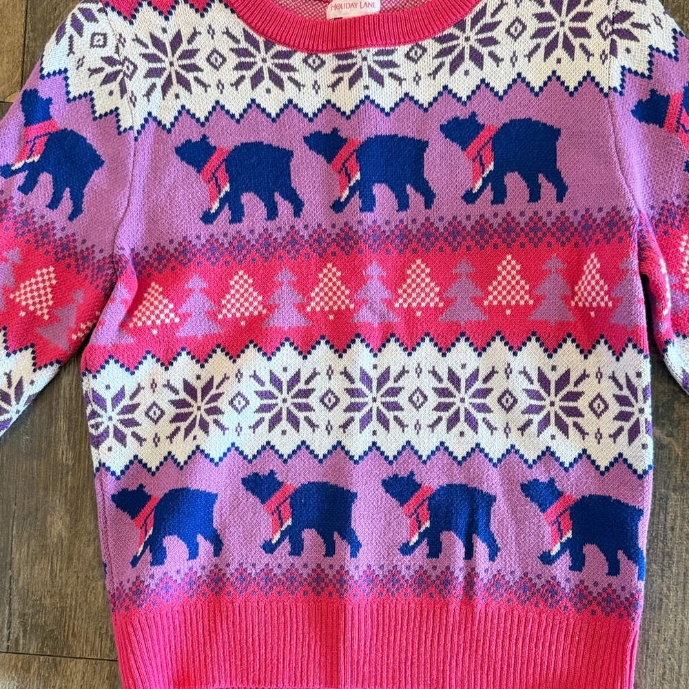 Colorful Pattern Kids Sweater - Picture 2 of 7